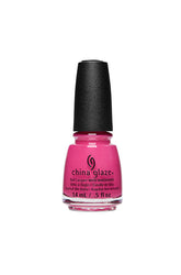 Front-facing China Glaze nail color bottle with label text in a Kiss My Sherbet Lips color variation